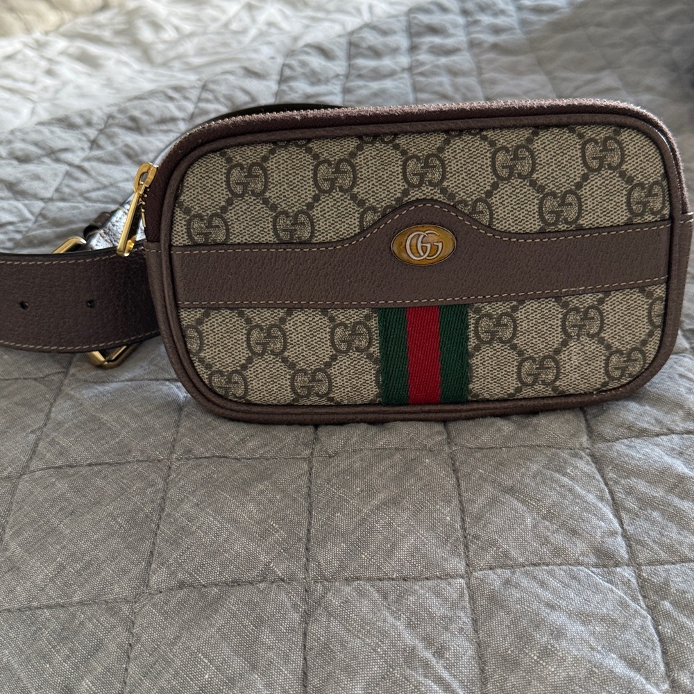 Gucci Brown and Beige Crossbody Bag